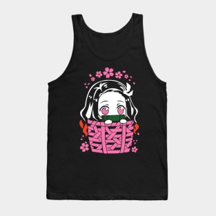 nezuko chibi style cute Tank Top